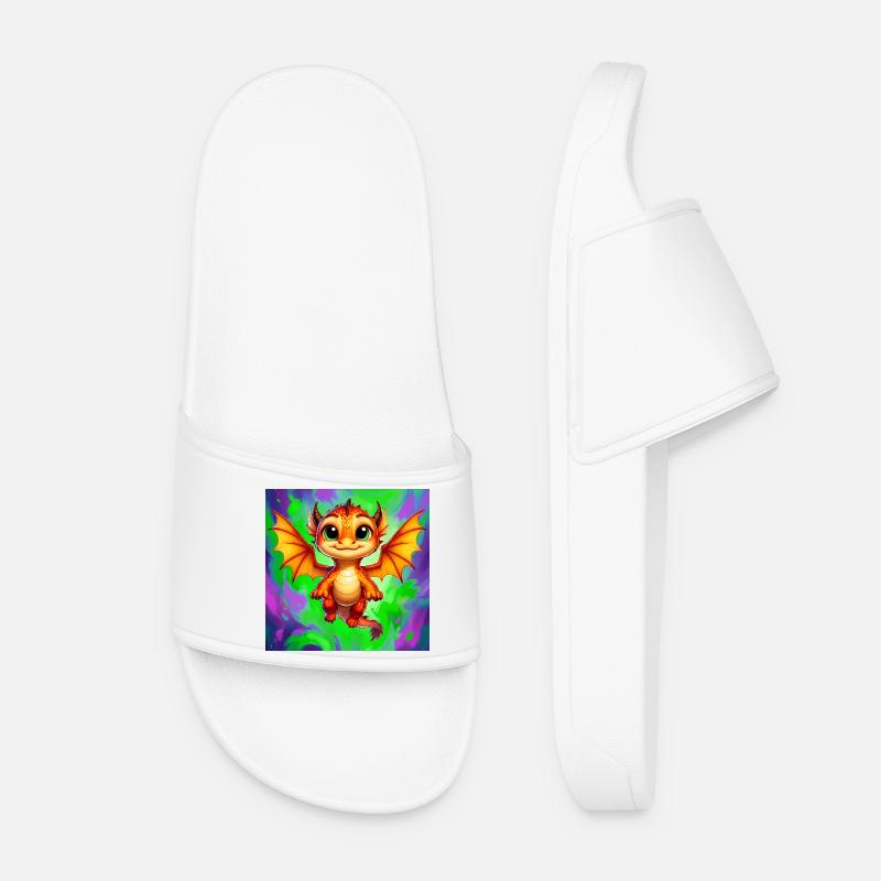 dragon - Women’s Pool Sliders - white