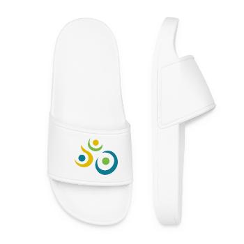 Yoga design_8 - Women’s Pool Sliders - white - Front