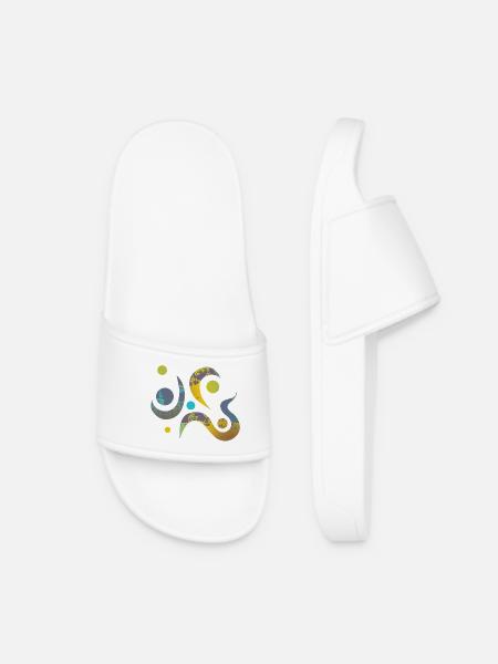 Yoga design_17 - Women’s Pool Sliders - white