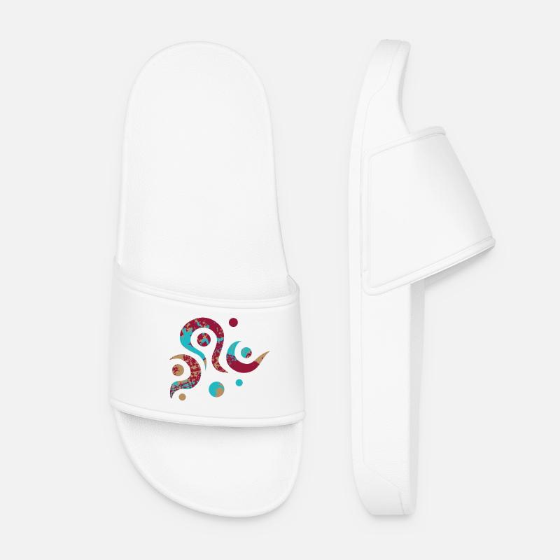 Yoga design_18 - Women’s Pool Sliders - white