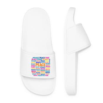 Peace - Women’s Pool Sliders - white - Front