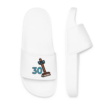 30e anniversaire de Broom - Claquettes Femme - blanc - Devant