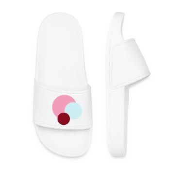 Planets in Pink Universe - Women’s Pool Sliders - white - Front