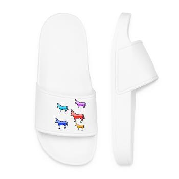 âne - Claquettes Femme - blanc - Devant
