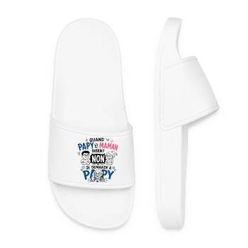 Je demande à Papy ! - Claquettes Femme - blanc - Devant