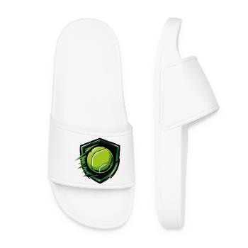 Bouclier de tennis dans le style dynamique - Claquettes Femme - blanc - Devant
