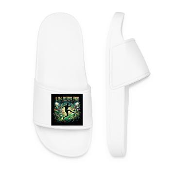 Globaler Fußballgeist vereint euch - Frauen Badelatschen - Weiß - Vorne