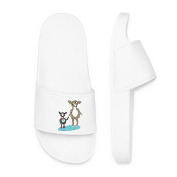 Lama School Enrollment - Women’s Pool Sliders - white - Front