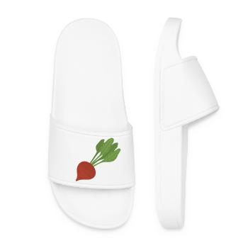Art botanique de la betterave - Claquettes Femme - blanc - Devant