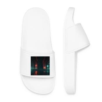Cyber Światowid – Pagan Idol in the City - Women’s Pool Sliders - white - Front