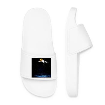 Moonlit Ocean Nightscape - Women’s Pool Sliders - white - Front