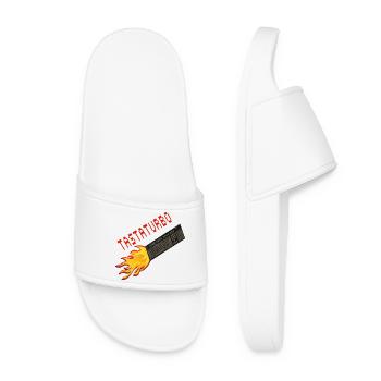 Keyboard Turbo Nerd Fun - Women’s Pool Sliders - white - Front