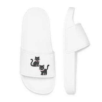 Cat duo - Women’s Pool Sliders - white - Front