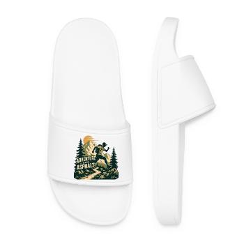 Trail Running - Adventure Over Asphalt - Women’s Pool Sliders - white - Front