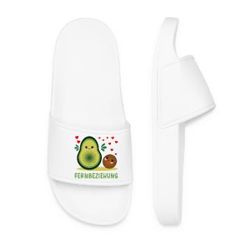 Fernbeziehung Liebe Avocado - Frauen Badelatschen - Weiß - Vorne
