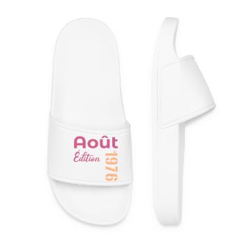 50e anniversaire - août 1976 - Claquettes Femme - blanc - Devant