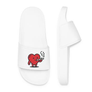 Heart logo - Women’s Pool Sliders - white - Front