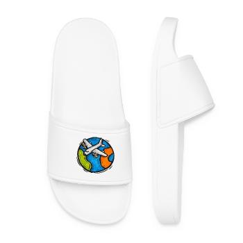 Global Flight Doodle - Women’s Pool Sliders - white - Front