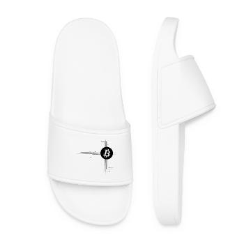 Réseau Bitcoin - Claquettes Femme - blanc - Devant