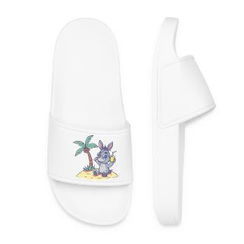 Donkey Summer Holiday - Women’s Pool Sliders - white - Front