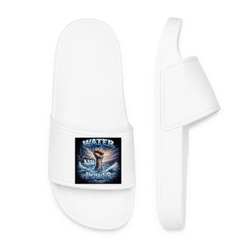 Water Power: Stormy Iron Fist - Women’s Pool Sliders - white - Front