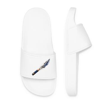 Lance Scintillante de l’Art - Claquettes Femme - blanc - Devant