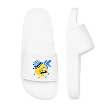 Moustache citron de Bavière - Claquettes Femme - blanc - Devant