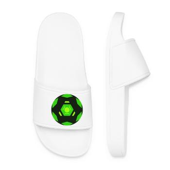 Icône de la balle de golf de science-fiction - Claquettes Femme - blanc - Devant