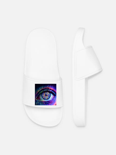 Goa_Eye_PEKE - Women’s Pool Sliders - white