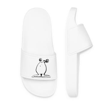 Funny Alien Monster - Women’s Pool Sliders - white - Front