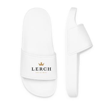 Lerch Original Familienlogo - Frauen Badelatschen - Weiß - Vorne