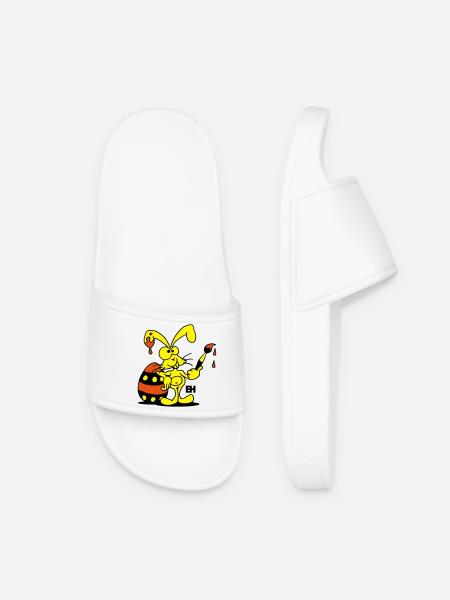 Easter Bunny - Women’s Pool Sliders - white