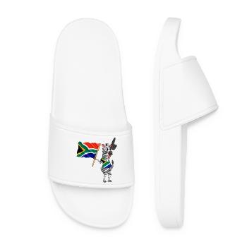 South African Zebra - Women’s Pool Sliders - white - Front
