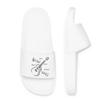 guitar - Women’s Pool Sliders - white - Front
