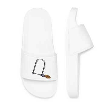 Scie à découper | scie à chantourner - Claquettes Femme - blanc - Devant