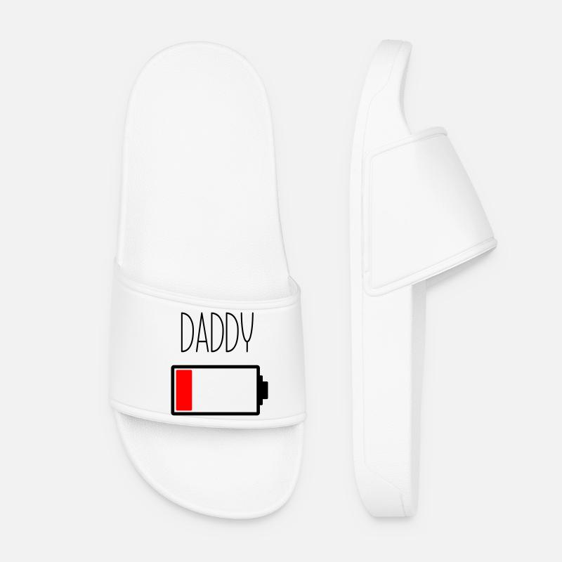 Battery Daddy - Women’s Pool Sliders - white
