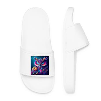 Owl - Women’s Pool Sliders - white - Front