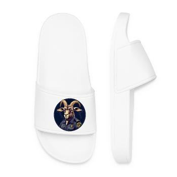 Policier Capricorne - Claquettes Femme - blanc - Devant