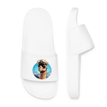 Policier chameau - Claquettes Femme - blanc - Devant
