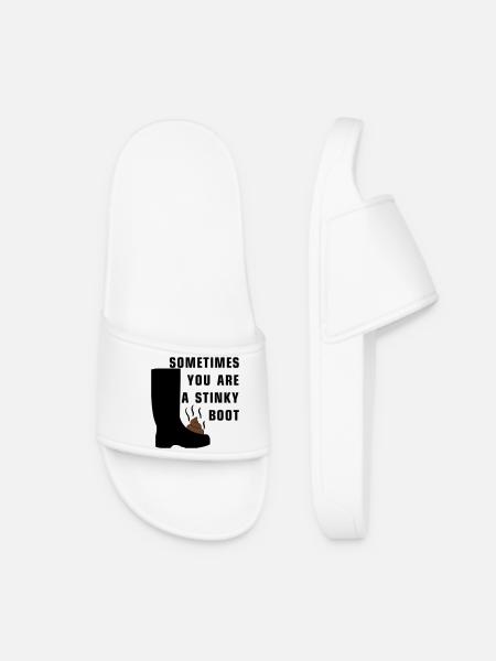 Sometimes you are a stinky boot - Frauen Badelatschen - Weiß
