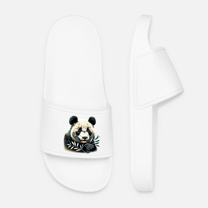 Panda - Frauen Badelatschen - Weiß