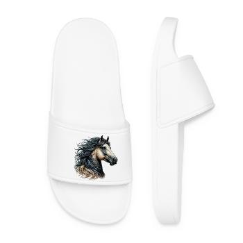 Cheval - Claquettes Femme - blanc - Devant