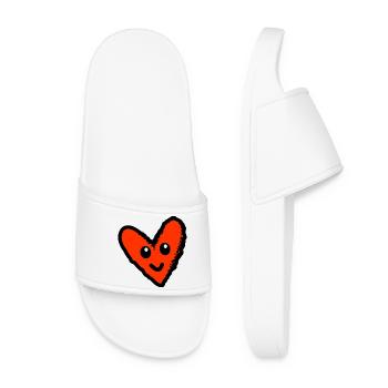 GERADE VERHEIRATET. Junggesellinnenabschied. VALENTINSTAG. PAAR - Frauen Badelatschen - Weiß - Vorne