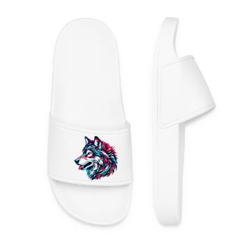 Wolf - Women’s Pool Sliders - white - Front