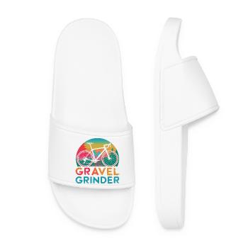 Découvert de la moto Gravel Grinder - Claquettes Femme - blanc - Devant