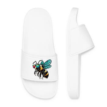 Abeille - Claquettes Femme - blanc - Devant