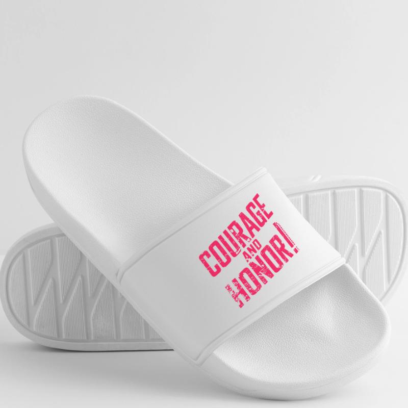 Courage and Honor Epic Marine Code scifi Space. Women’s Pool Sliders