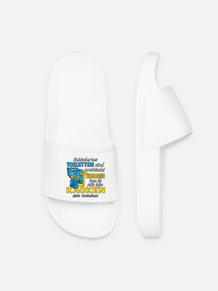 Disabled toilet - Women’s Pool Sliders - white