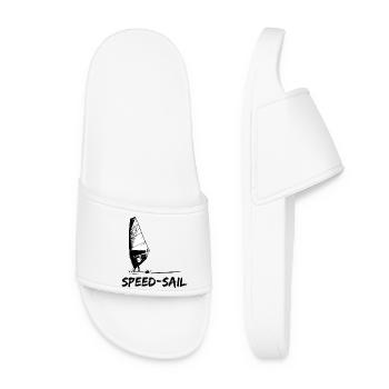 Speed Sail Board Silhouette - Women’s Pool Sliders - white - Front