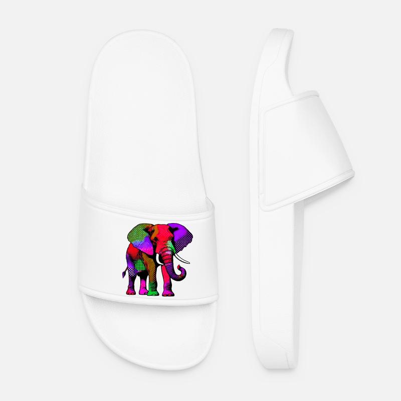 Elefant - Frauen Badelatschen - Weiß